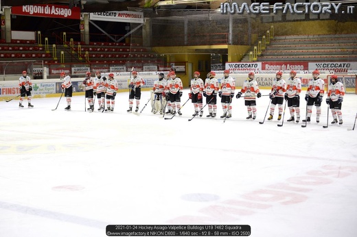 2021-01-24 Hockey Asiago-Valpellice Bulldogs U19 7462 Squadra